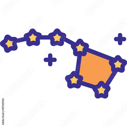 Ursa Major Constellation Icon