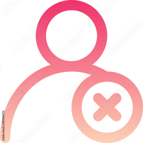 User profile delete icon