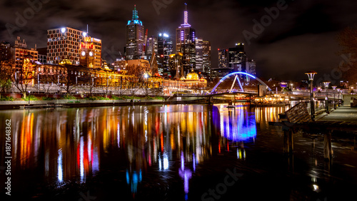Foto Yarra river in Melbourne during bight