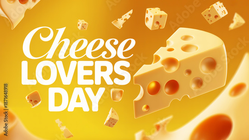 Wallpaper Mural Celebrating cheese lovers day with swiss and various cheese pieces Torontodigital.ca