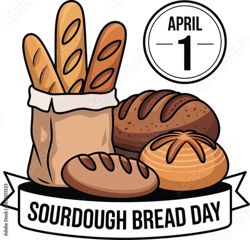 Sourdough Bread Day Celebration with Freshly Baked Loaves