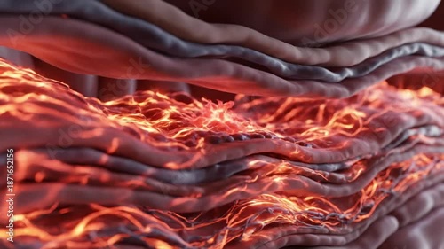 Chronic Inflammation Concept – Scientific 3D Medical Visualization