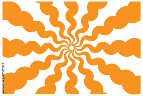 Abstract yellow and white retro with sunburst pattern colorful design. Vintage sunrays illustration swirl line. sun beam vector banner design and comic burst gradient concept pattern