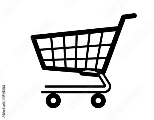 Simple shopping cart icon