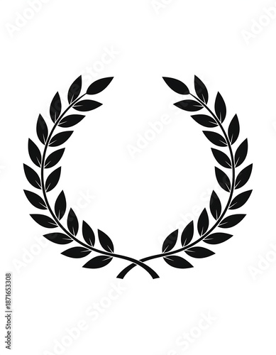 Simple laurel wreath graphic