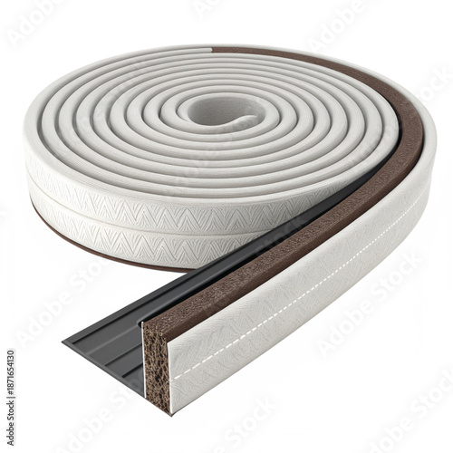 Enhance soundproofing with a padded acoustic door seal strip featuring soft compression for effective noise reduction