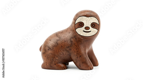 Cute Baby Sloth Figurine Sitting