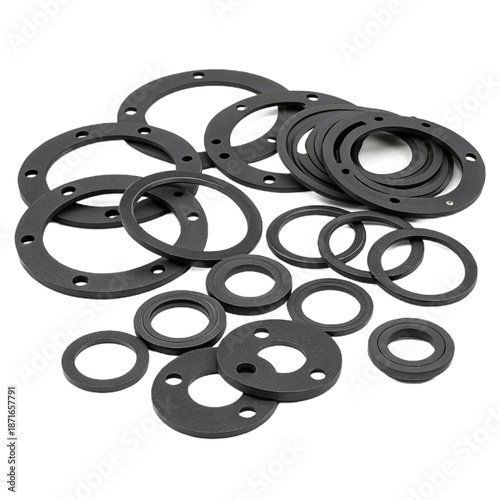 A pile of sound isolation gaskets for noise reduction applications