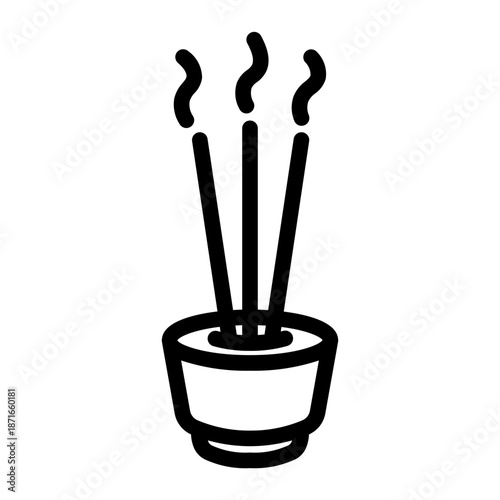 Incense Sticks Line Icon