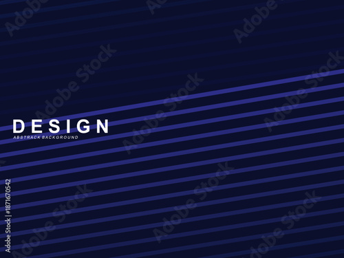 Premium background design with diagonal dark blue stripes pattern. Vector horizontal template for digital lux business banner, contemporary formal invitation, luxury voucher, prestigious gift certific