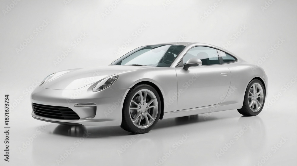 Obraz premium hyper-realistic 3D render of sports car