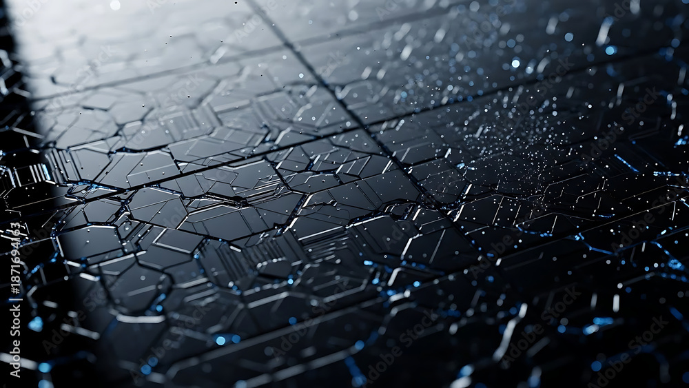 Obraz premium digital data network background with glowing blue lines representing data flow and futuristic connectivity ideal for modern technology artificial intelligence and cybersecurity.