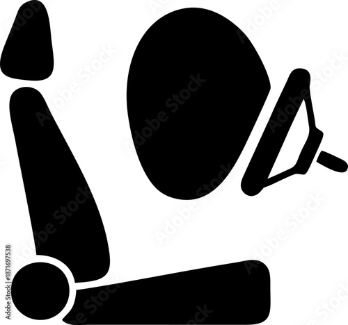 Car Seat And Airbag Safety System Warning Icon