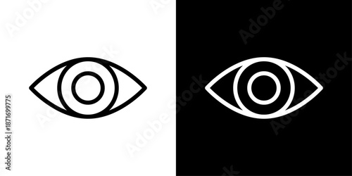 Eye icon representing vision, eye care, visual perception, ophthalmology, medical diagnosis, and health monitoring.