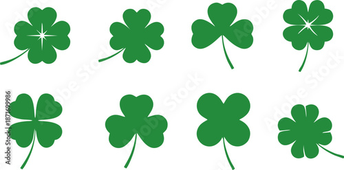 Clover Leaf Collection Vector
