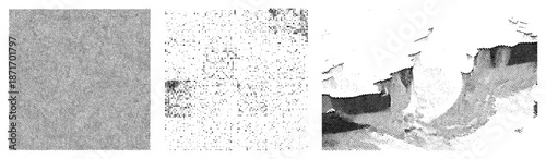 Abstract Halftone with Dotted Texture and Gradient Shading