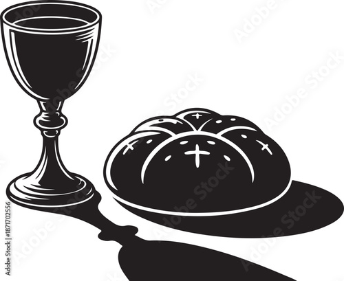 Orthodox new year calendar and cross with fireworks in festive background