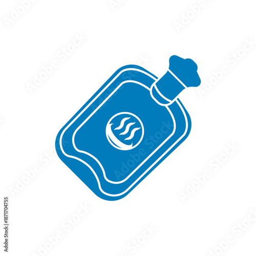 Hot water bag icon illustration design