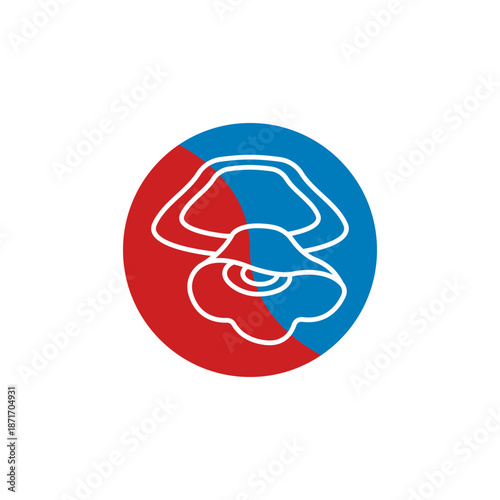 Hot water bag icon illustration design