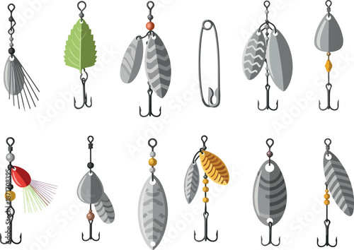 Fishing Lure Collection An Array of Tackle for Angling Success