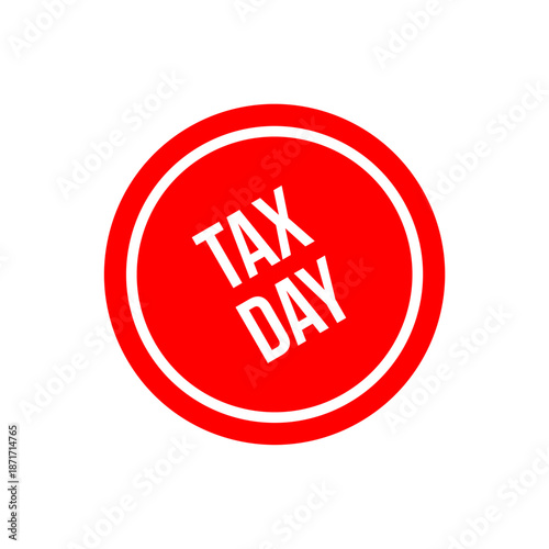 tax day icon template design vector design illustrations