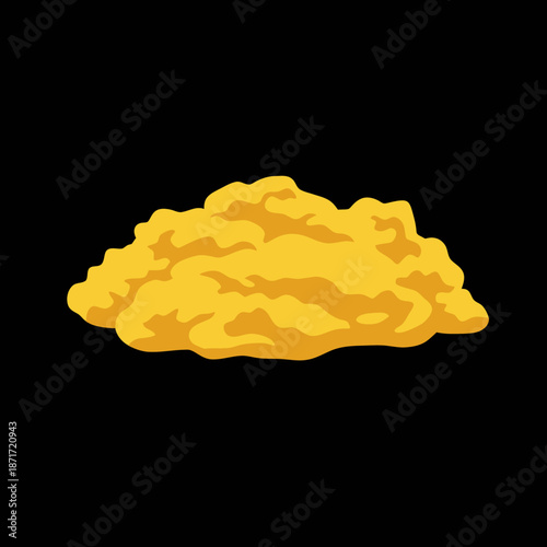 Golden Nugget or Gold Heap Illustration.