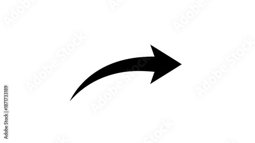 Black curved swipe arrow icon symbol graphic pointing right and up isolated on white background Free Download Black curved swipe arrow icon symbol graphic pointing right and up isolated on white background - GFXLoad