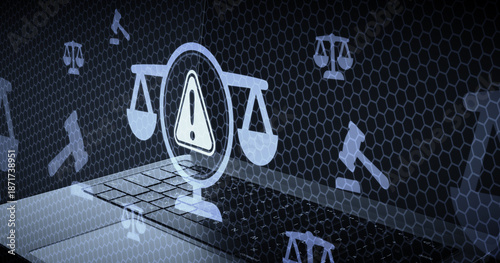 Photos Advertencia legal y gestión de riesgos en el ámbito del derecho digital y cumpli