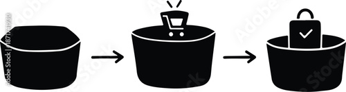 Step by step cooking process illustration