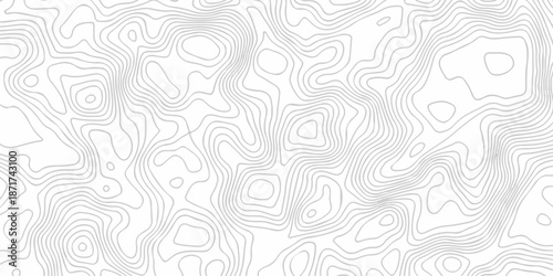 Abstract topography pattern seamless lines sea map modern design white background. Abstract digital topographic contour map concept space geometric strip grid line. Natural discovery of maps.