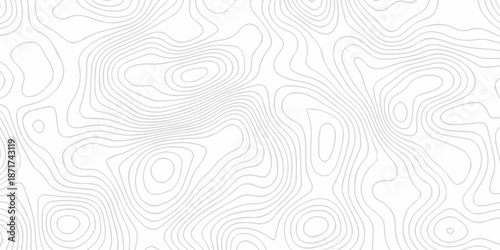 Abstract topography pattern seamless lines sea map modern design white background. Abstract digital topographic contour map concept space geometric strip grid line. Natural discovery of maps.