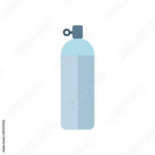 Minimalist Oxygen Tank Icon for Medical or Industrial Use