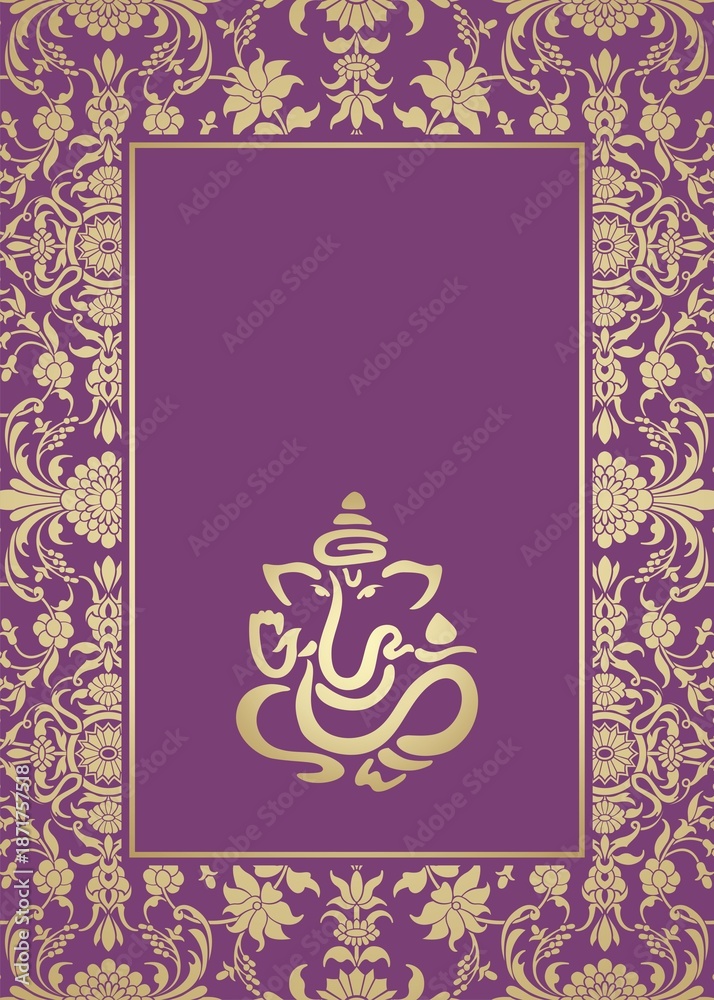 Φωτογραφία Ganesha, wedding card, royal Rajasthan, India