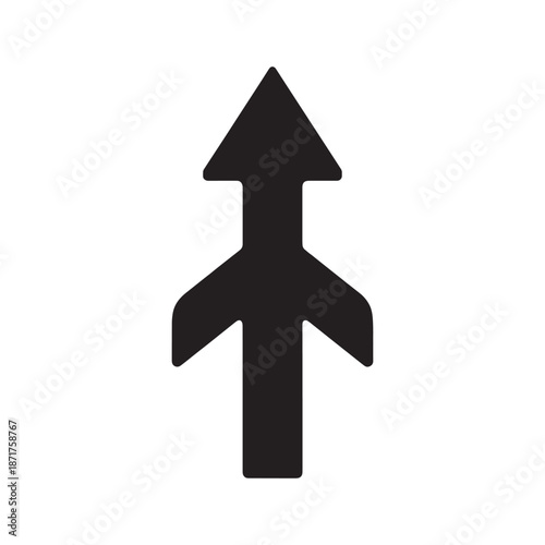 3d render of a businessman standing with a red arrow pointing up as a symbol of growth and leadership success in this conceptual business direction illustration