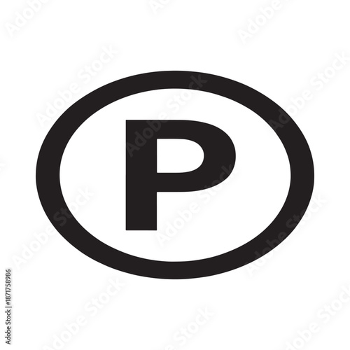 3D glowing red registered trademark symbol icon on black background