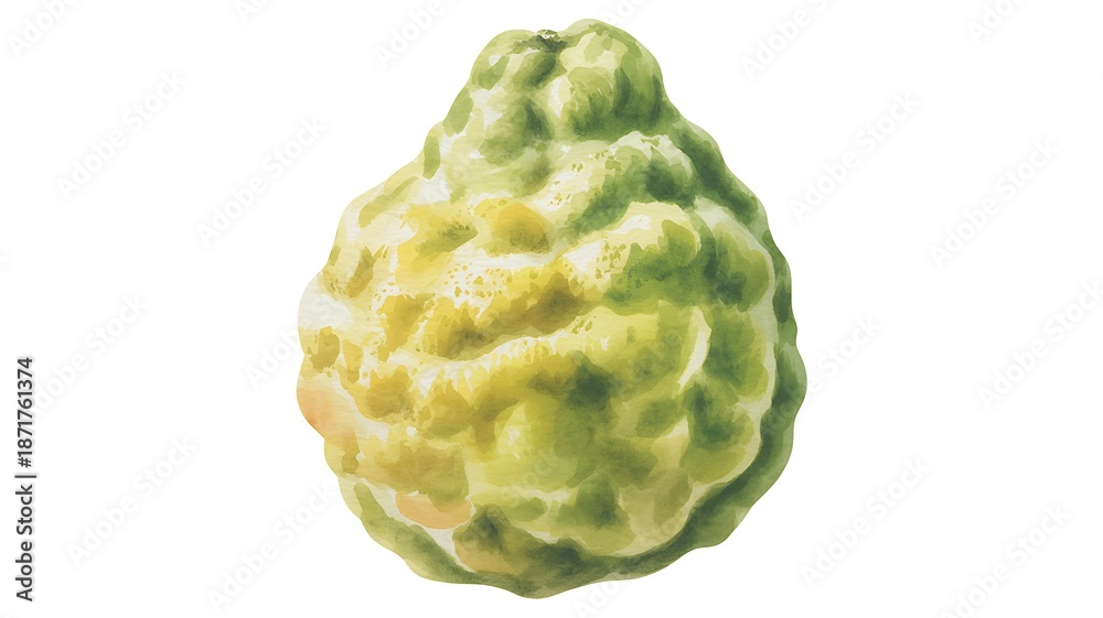 Fototapeta premium custard apple on white background