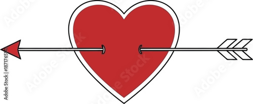 Heart pierced by an arrow symbol
