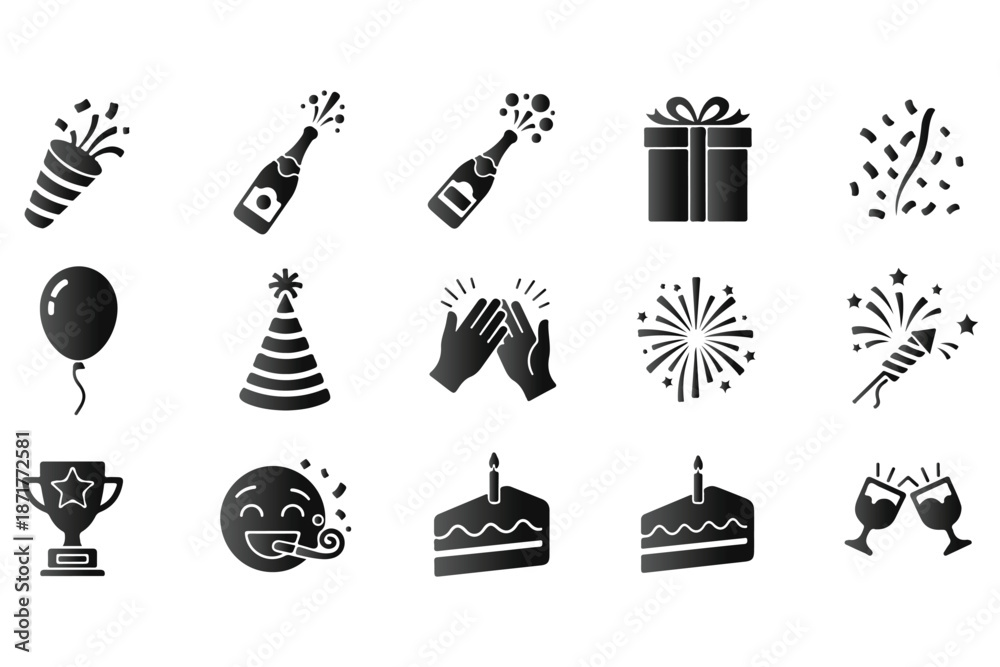 Fototapeta premium Modern Emoji Expression Vector Set