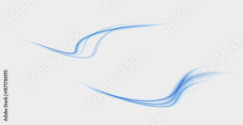 Air, wind effect isolated on transparent background. Airflow overlay fresh air for cleaning, cooling or changing the air. Wind Wave Effect.