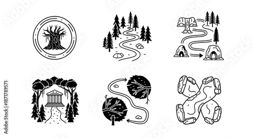 A professional photographer capturing a cinematic wide shot of a breathtaking mountain landscape during a vibrant golden hour sunset