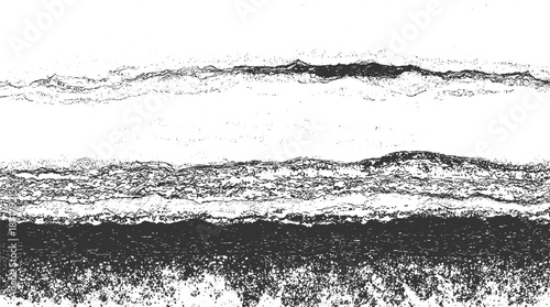 Abstract monochrome textured background with layered organic patterns and rough granular details creating a sense of depth and natural erosion