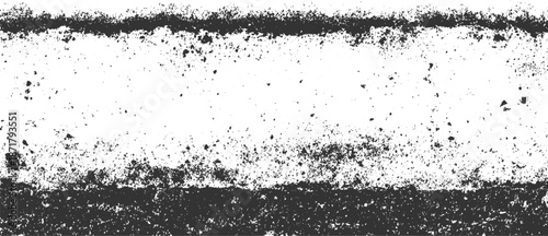 Textured monochrome background with dark, granular horizontal bands at the and bottom, separated by a lighter, speckled area, creating an abstract, earthy, or distressed surface effect