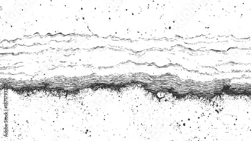 Abstract textured background with distressed wavy lines and scattered speckles creating a grunge effect for