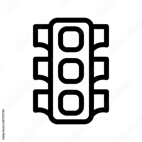 Traffic Lights Icon Vector Symbol Design Illustration