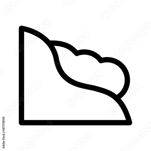 Avalanche Icon Vector Symbol Design Illustration