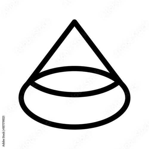 Cone Icon Vector Symbol Design Illustration