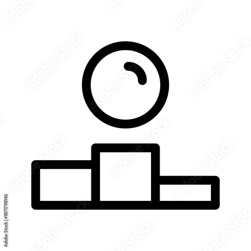 Podium Icon Vector Symbol Design Illustration