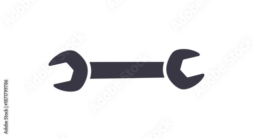 Bild auf Leinwand Wrench tool for tightening bolts.