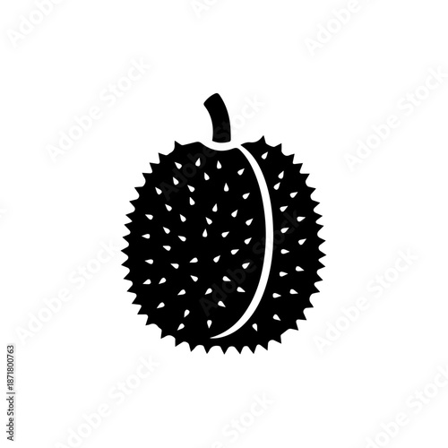 Durian fruit silhouette