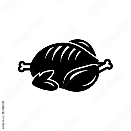 Roasted turkey illustration